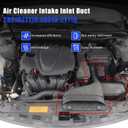 GXARTS Air Cleaner Intake Inlet Duct 28210-2T110 Compatible With Kia Optima 2011-2015 2.4L l4