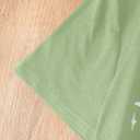 SOLY HUX Graphic Tees for Girl Floral Print Short Sleeve Round Neck T Shirts Tops (Green)