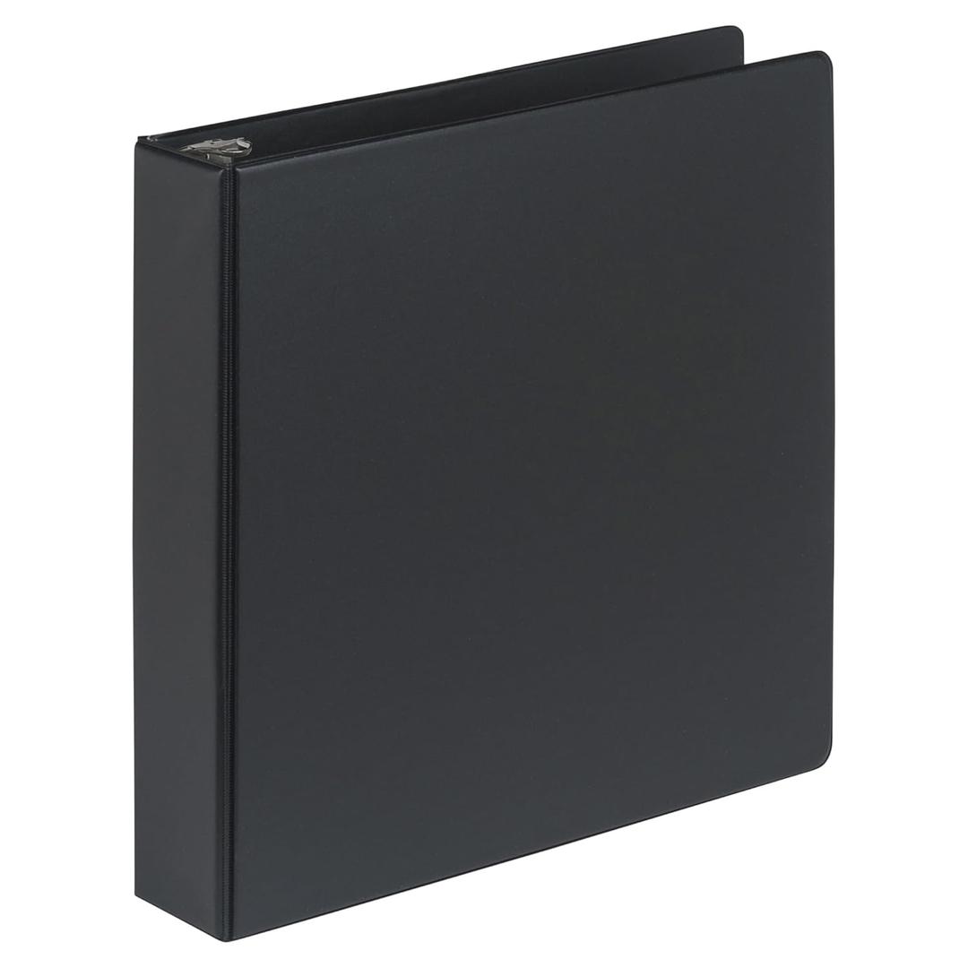 Samsill 2 Inch Document Storage Binder, Made in USA, FSC 100% Recycled Chipboard, Round Ring, 3 Ring Binder, Black