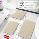 OLANLY Large Bathroom Rugs 70x46, Extra Soft Absorbent Chenille Bath Rugs, Rubber Backing Quick Dry, Machine Washable Bath Mats for Bathroom Floor, Tub and Shower, Home Decor Accessories, Sand