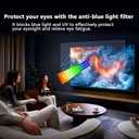 43-Inch Anti Glare Screen Protector for Tv, Anti Blue Light Tv Screen Protector, Matte Finish for Reduce Reflections, Relieve Eye Strain and Sleep Better (942 * 529)