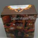 MorTime 6 FT Thanksgiving Inflatable Turkey, Blow up Lighted Turkey Decor with LED Lights for Fall Autumn Yard Party Shopping Mall Harvest Day Thanksgiving Decorations