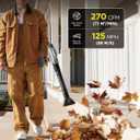 InoKraft Cordless Leaf Blower 20V 4.0Ah Battery & Charger, 125 MPH 270 CFM Lightweight Handheld Electric Blower with 2 Nozzles & 2 Extension Tubes, Quiet Compact Leaf Blower for Yard & Lawn