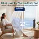 LEVOIT Tower Fan for Bedroom, 20dB Quiet Desk Fan with 23ft/s, Portable & Easy to Carry, 3-Angle & 4-Speed Mini Oscillating Fan, DC Motor, Bladeless, Remoter, 12H Timer, for Home, Room, Office, White