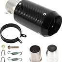 Motorcycle Carbon Fiber Exhaust Muffler Black Fits for Kawasaki Z900, GSXR750, CBR650