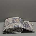 Vintage 5' x 7' Washable Area Rug - Stylish Indoor Rug for Living, Dining or Bedroom - Lightweight Carpet with Non-Slip Backing - Foldable for Easy Placement and Maintenance - Grey