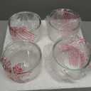 Clear Glass Shade Replacement, 4 Pack Glass Covers for Ceiling Fan Light Fixtures, Glass Globes Lampshades Replacement Accessory for Vanity Light Wall Sconce Chandelier, 2-1/8" Fitter