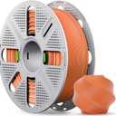 Matte PLA Filament with Quick-Swap Reusable Spool 1kg (2.2lbs), 1.75mm 3D Printing Filament, Compatible with Bambu Lab 3D Printers  Orange Red