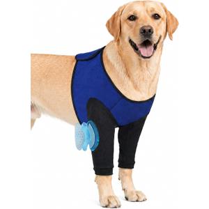 Dog Front Leg Sleeve to Stop Licking, Dog Elbow Protector for Surgery, Hot spot, Wound, Stitche, Granuloma, Skin Issues, Soft Breathable Cover for Large Medium Small Dogs