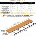 1 Pack Large Shelf Brackets Long Floating Shelf Bracket Invisible Floating Shelf Hardware Heavy Duty Floating Mantel Brackets (56"X8"X1.5")