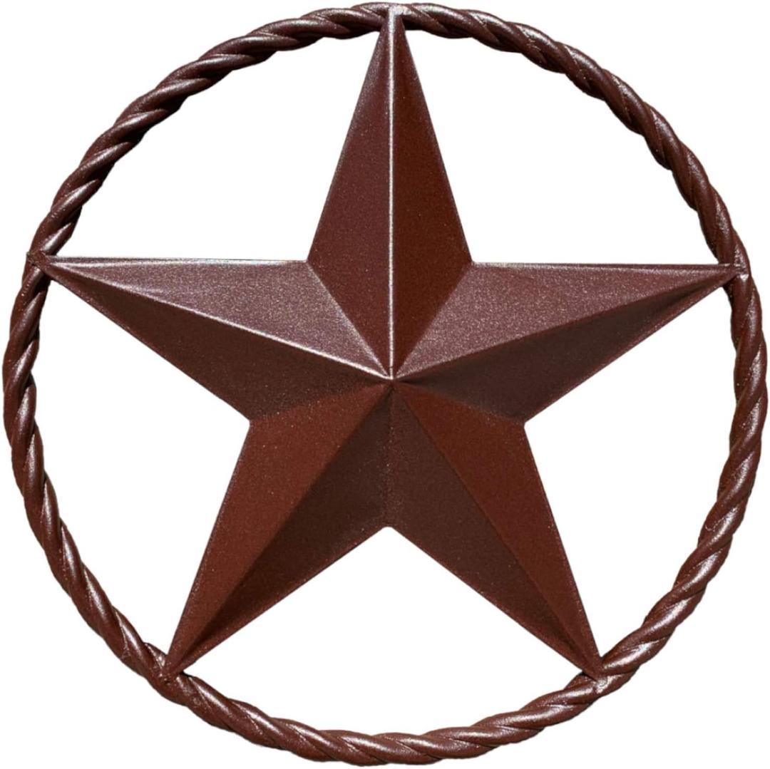 Barn Star  Rustic Vintage Western Texas Metal Stars Outdoor Wall Decor for Country Homes Farmhouse (12")