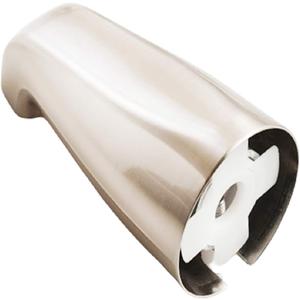 SENTO Slip On Nickel Universal Heavy Durable Metal Bathroom Tub Spout Without Diverter, Heavy Duty Metal Bathtub Faucet Without Shower Diverter - 4 Inches 1/2" Copper Pipe, Satin Nickel