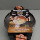 Gotham Steel 5 Quart Stock Pot Multipurpose Pasta Pot with Strainer Lid & Twist and Lock Handles, Nonstick Ceramic Surface Makes for Effortless Cleanup with Tempered Glass Lid, Dishwasher Safe (Graphite)