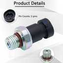 Oil Pressure Sensor Switch Sending Unit D1843A 12635957 Compatible with Chevy Colorado Equinox Trailblazer Malibu Impala GMC Envoy Canyon Buick Lacrosse Enclave Rainier Cadillac SRX 12570964