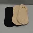 Toes Home No Show Socks Womens, Ultra Low Cut Liners Non Slip Footies for Flats Hidden Invisible Boat Summer 3 to 8 Pairs (6-9)