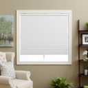 Cellular Shades Cordless Blackout Honeycomb Blinds Fabric Window Shades White(Blackout), 36" W x 64" H