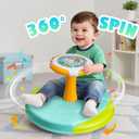 VROGTIK Dinosaur Sit and Spin Toys for Toddlers 1-3, 360 Toddler Spinning Seat with LED Lights and Music Christmas Birthday Gift for 1 2 3 Years Old Boys Sensory Toys Toddler Activities