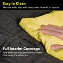 Meadowlark Dog Car Seat Cover with Mesh Window, Heavy-Duty Pet Seat Cover for Back Seat, Extra Padded Non-Slip Dog Hammock, Water-Resistant Back Seat Protector for Cars Trucks and SUVs (54" W x 58" L)