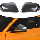 RTTCZ Rearview Mirror Cover Trim Kit Decoration Compatible with Ford Mustang 2015 2016 2017 2018 2019 2020 2021 2022 2023 2024(Carbon Fiber Grain)