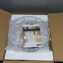 Farmhouse Table Lamps for Bedroom Set of 2, 28" Rustic Bedside Lamp with USB Ports, 3-Way Dimmable Nightstand Table Lamp for Living Room with Linen Drum Shade (Bulbs Included)