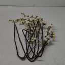 6PCS White Delphinium Artificial Flower Lifelike Larkspur Silk Flowers Plant 35.43'' Long Stem Blossoms Fake Flowers for Tall Vase Floral Arrangements Home Table Wedding Decor(White)