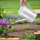 2.3 Gallon Metal Watering Can, Galvanized Watering Can for Outdoor Indoor Plants, Large Water Can for Plants and Garden Flower