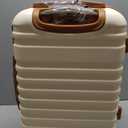 COOLIFE Luggage Carry On Luggage Suitcase Softside Wheeled Luggage Lightweight Rolling Travel Bag, White, 3 Piece Set (DB/TB/20), Luggage Set with Bags