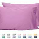 Sunflower Queen Pillowcases Set of 2, 100% Cotton Queen Size Pillow Cases 2, 20×30 inches Spring Crocus, Soft and Breathable