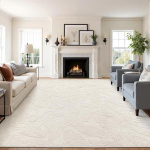 Pauwer Area Rugs for Living Room 8x10, Machine Washable Non Slip Rug, Beige
Neutral Boho Modern, Soft Fluffy Indoor Floor Carpet, For Bedroom Dining Room Nursery Kids Room Dorm