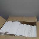 GOLD TEXTILES 12 White Economy Bath Towels Bulk (24x48 Inch) Cotton Blend for Softness-Commercial Grade Easy Care