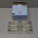 Vintage LED Edison Bulbs, 6W, Equivalent 60W, High Brightness Daylight 5000K, ST58 Antique LED Filament Bulbs with 90+ CRI, E26 Medium Base, Dimmable, Clear Glass, Pack of 6