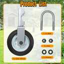 Mofeez Gate Wheel for Metal Swing Gate with 1-5/8" Thru 2" Gate Frames, Gate Support Wheel for Chain Link Fence, Prevent Gate from Dragging