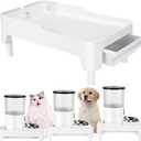 Adjustable Cat Feeder Stand, Elevated Holder for Automatic Feeders, 3-5.1 in, Nonslip, Adjustable