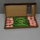20pcs Pink Faux Tulips Flowers Fake Flowers Bouquets 13.5" Mother's Day Easter ValentineS Day Gifts in Home Kitchen Wedding Dining Table Decorations Aesthetic No Odor