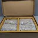 Fomcet 8FT x 8FT Backdrop Stand Heavy Duty with Base, Gold Portable Adjustable Pipe and Drape Backdrop Stand Kit, Square Metal Arch Party Frame for Wedding Birthday Parties Banquet Decorations