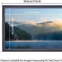 18x25 inch Picture Frame Solid Wood Black,Suitable for Panoramic Photo Frame, Posters,Painting,Group Photo,Puzzle (A23B1825)
