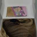 Long Ombre Blonde Wigs for Women 26 inch Long Wavy Middle Part Wig Ombre Blonde Wigs Upgraded Protein Fiber Hair Replacement Wig Cosplay Costume Halloween Wig (26'' Brown Ombre Blonde)