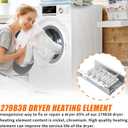 Upgraded W10724237 279838 Dryer Heating Element, 4531017 Dryer Heating Element For Whirlpool Kenmore Maytag Amana Sears Admiral Kitchenaid, Replaces 3398064, 3403585, 8565582, PS3343130, AP3094254