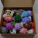 ChildFun 24 PCS Party Favors for Kids, 3D Animal Pop Toys, Goodie Bags Stuffers for Kids, Pinata Stuffers Carnival Prizes, Fidget Toys Bulk, Prize for Classroom, Suction Toys for Toddlers