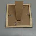 Wood 7x7 Frame Gold, Ornate Natural Wooden 7x7in Picture Frames, Modern Golden 7 x 7inch Gallery Photo Pic Frame with HD Plexiglass, Horizontal Vertical Wall Mounting Tabletop Display 1Pcs