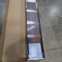 Bellemave Full XL Over Queen Bunk Bed with Storage Shelves and LED Lights, Metal Bunk Beds with Ladders, Heavy-Duty Bunkbed Frame for Guest Room, Bedroom, Home Office, Dorms, Black