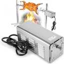 Kozlira Rotisserie Motor 40W Heavy Duty Spit Motor  Up to 100Lbs  Stainless Steel Electric Grill BBQ Motor Fit for Custom Spit Roasters or Upgrading a Current Spit Motor (115V)
