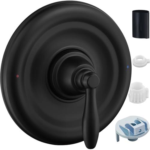 Tub and Shower Trim Kit, Compatible with Moen Posi-Temp Valve, Matte Black
