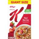 Kellogg's Special K Breakfast Cereal, Family Breakfast, Fiber Cereal, Giant Size, Red Berries, 19.2oz Box (1 Box) (EXP 05/30/26)