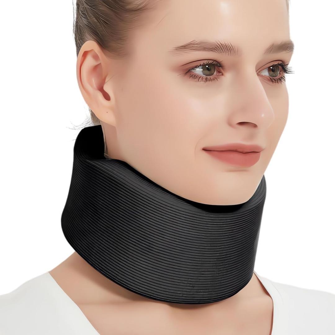 Soft Neck Brace Universal Cervical Collar, Neck Brace for Sleeping Foam Wraps Keep Vertebrae Stable for Relief of Cervical Spine Pressure B-M (neck circumference 13"-15.7", High 2.5")