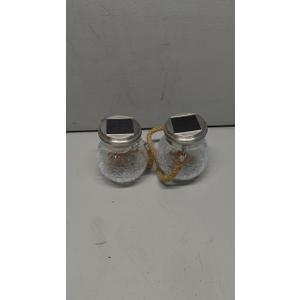 ROSHWEY Solar Lantern, 2 Pack Outdoor Lanterns with 30 LED Waterproof Garden Decor Patio Solar Lights Outdoor Decorative Backyard Outdoor Hanging, Warm Light