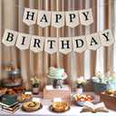Vintage Book Birthday Party Decorations - Happy Birthday Banner, Book Club Reading Library Newspaper Birthday Party Decor for School Classroom Home Party Supplies