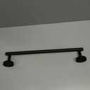 Matte Black Towel Bar 18 Inch – SUS304 Stainless Steel Wall Mounted Bathroom Towel Rack, Single Layer Rod, Rustproof Hand Towel Bar for Bathroom, Kitchen, Toilet – Installation Hardware Included