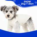 2 Pack Dog Clothes for Small Dogs Summer Dog Shirt Vest Girl Boy Lightweight Puppy T-Shirts Blank Soft and Cool Pet Clothing Sleeveless Dog Outfit (White+Blue, Small)