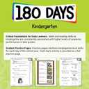 180 Days™: 4 Book Bundle: Daily Reading, Writing, Grammar, and Math for Kindergarten Practice Workbook for Classroom and Home, Cool and Fun Practice Created by Teachers